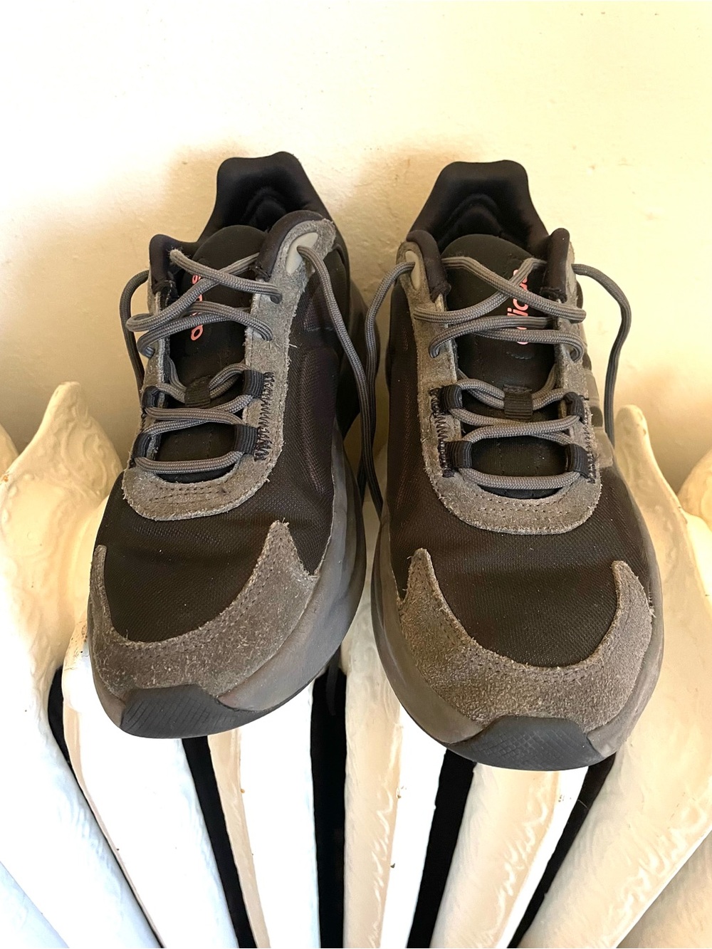 Womens Adidas Black and Gray Casual Sneakers